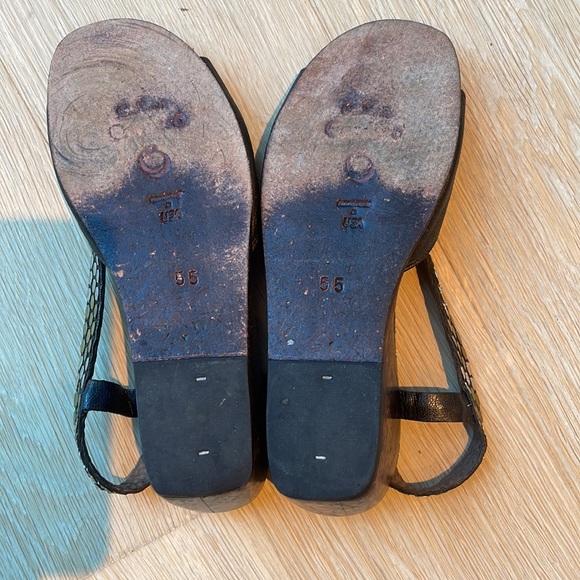 Calleen Cordero Leather Handmade wedge Sandal - Picture 4 of 5